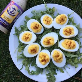 Gluten-free Caesar Deviled Eggs